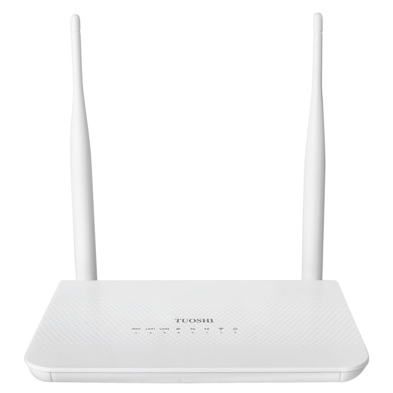TUOSHI 4G LTE CPE | Разблокированный беспроводной маршрутизатор 4G со слотом для SIM-карты, точка доступа Wi-Fi (2 антенны)