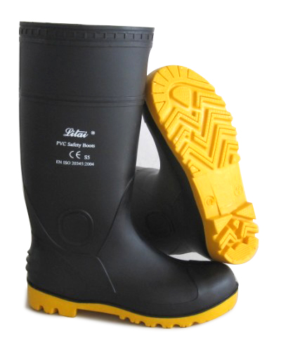 waterproof man long rubber raining wellington pvc gumboots factory long barrel black for construction