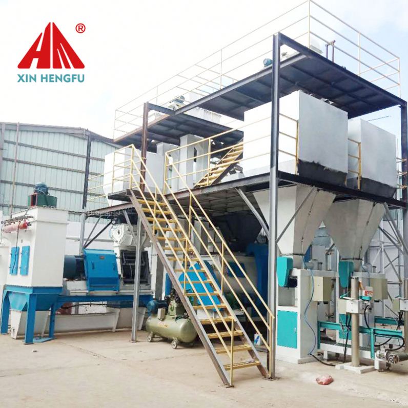 automatic poultry animal feed mill for corn or grain and barley 1/3/5/10 ton per hour processing machine/Poultry Feed Processing