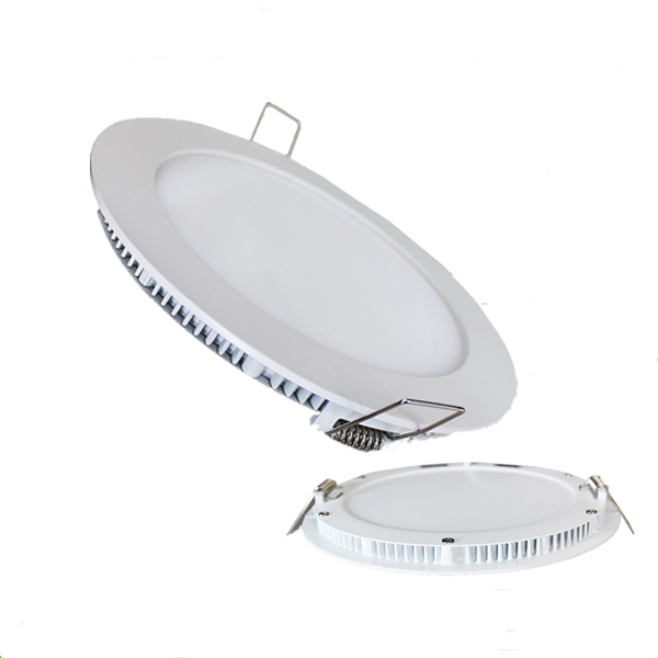 Ultra thin 9W / 12W / 15W/ 18W/ 25W LED Ceiling Recessed Grid Downlight / Slim Round Panel Light