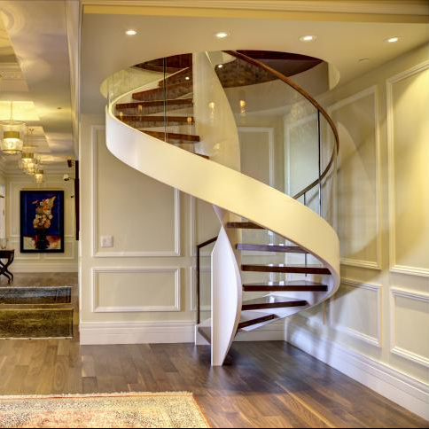 lowes non slip stairs wooden tread spiral stairs with glass railing