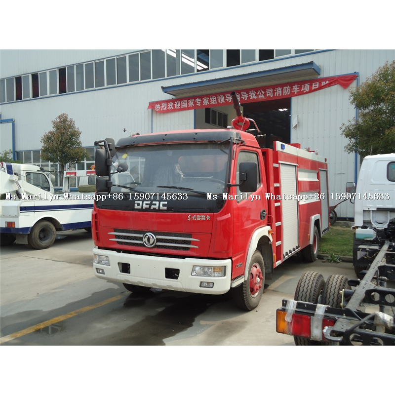 Пожарный двигатель dongfeng 4x2 на продажу, пожарный мини-насос на 5000 литров