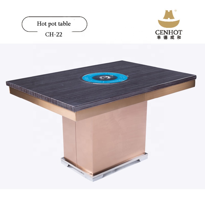 Ресторан бездымного очистки hotpot Оборудование трения блюдо барбекю стол