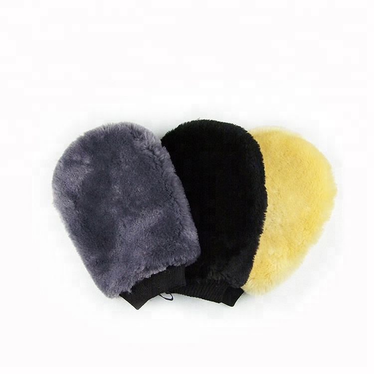 100% натуральная Мериносовая овчина lambswool wash mitt для автомобиля