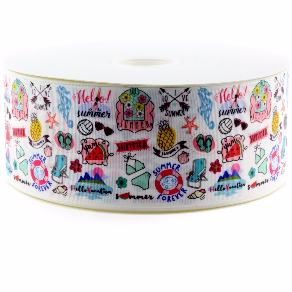 9 mmHeat transfer printing single side Satin belt polyester ribbon gross grain ribbon