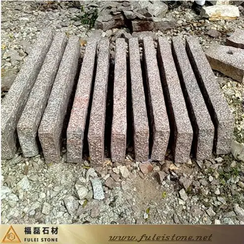 red granite curbstone (low price)