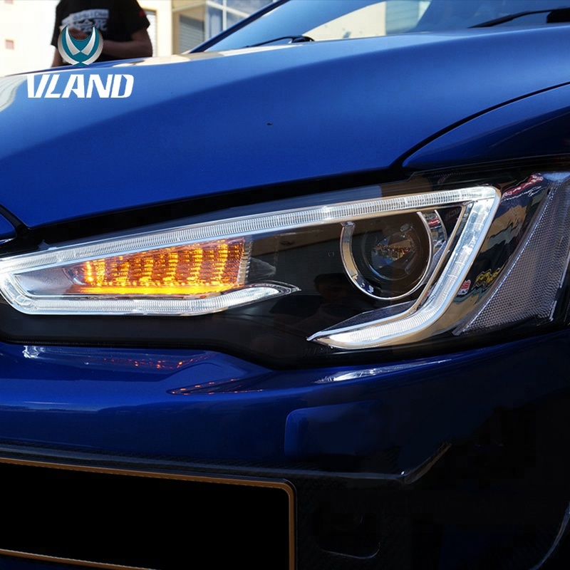 Vland производитель для Lancer Evo/X EX тюнинг фар 2008-2017 светодиодные линзы головная лампа Bi-projector оптовая продажа