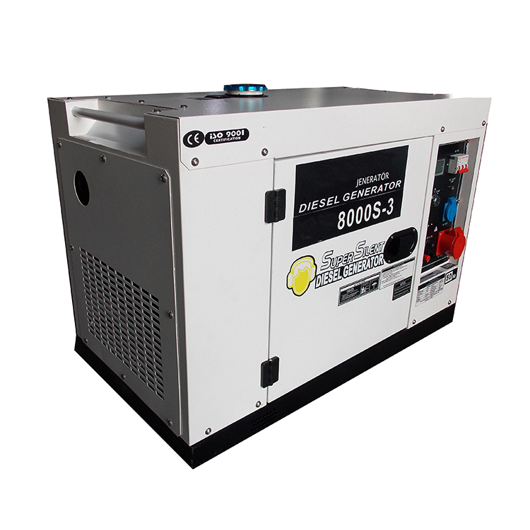 7.5kva 3 фазы супер тихий маленький портативный дизель-генераторная установка
