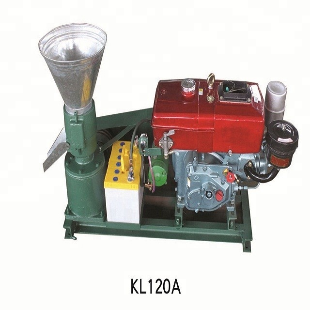 Горячая Распродажа! KL120A 8hp дизельный двигатель, машина для изготовления кормовых пеллет для кур