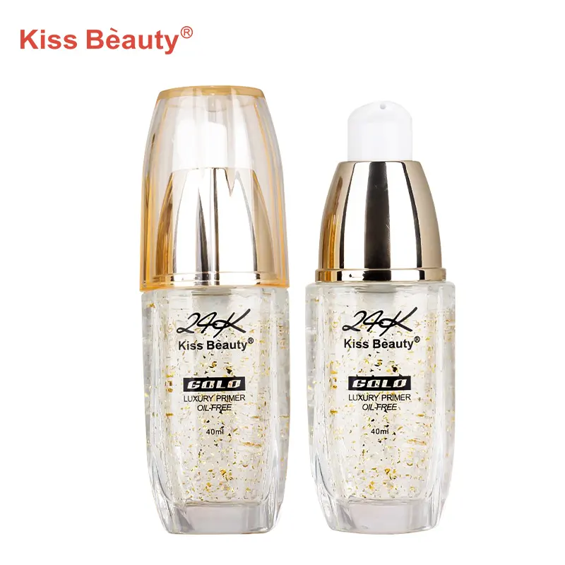 Luxury Moisturizing Oil Free 24K Gold Serum Private Label Face Primer Makeup