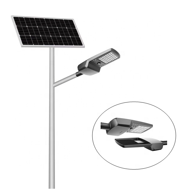 New Model Design Led solar Street Light Product Outdoor 60W 80W 100W integrated solar panel street lamp 7600 lumens
