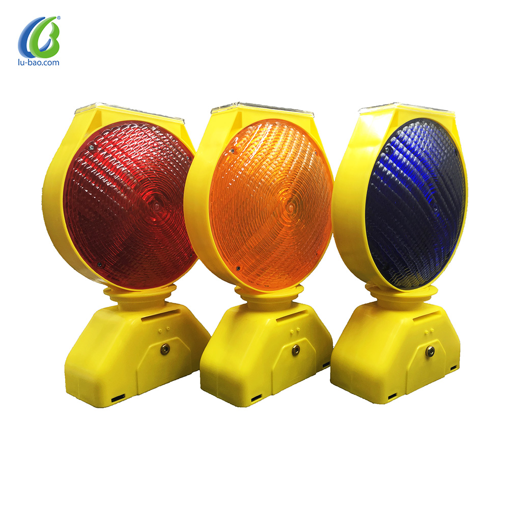 High brighter intensity two working model flashing solar led strobe light traffic light