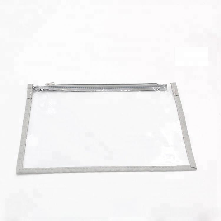 Лучшие продажи Biodegradable clear waterproof сумка из ПВХ с молнией для документов