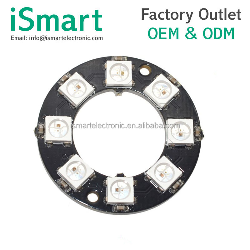 Rgb led кольцо 8 битов светодиоды WS2812 5050 RGB LED лампа Light с integrated драйверы