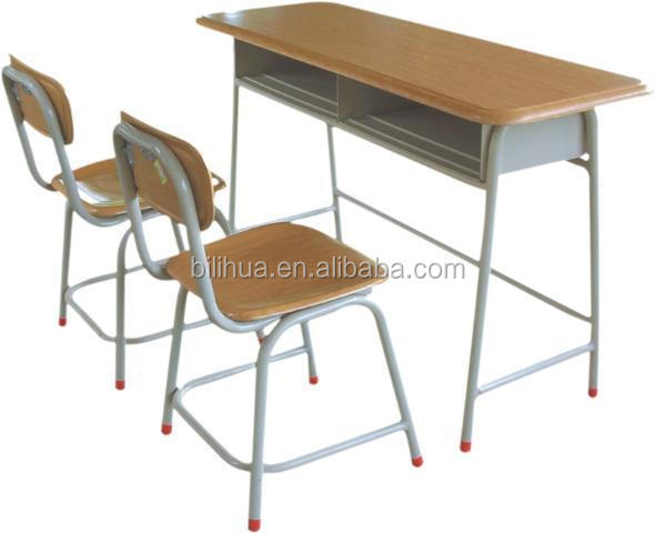 Деревянный двойной школьный стол Presswood