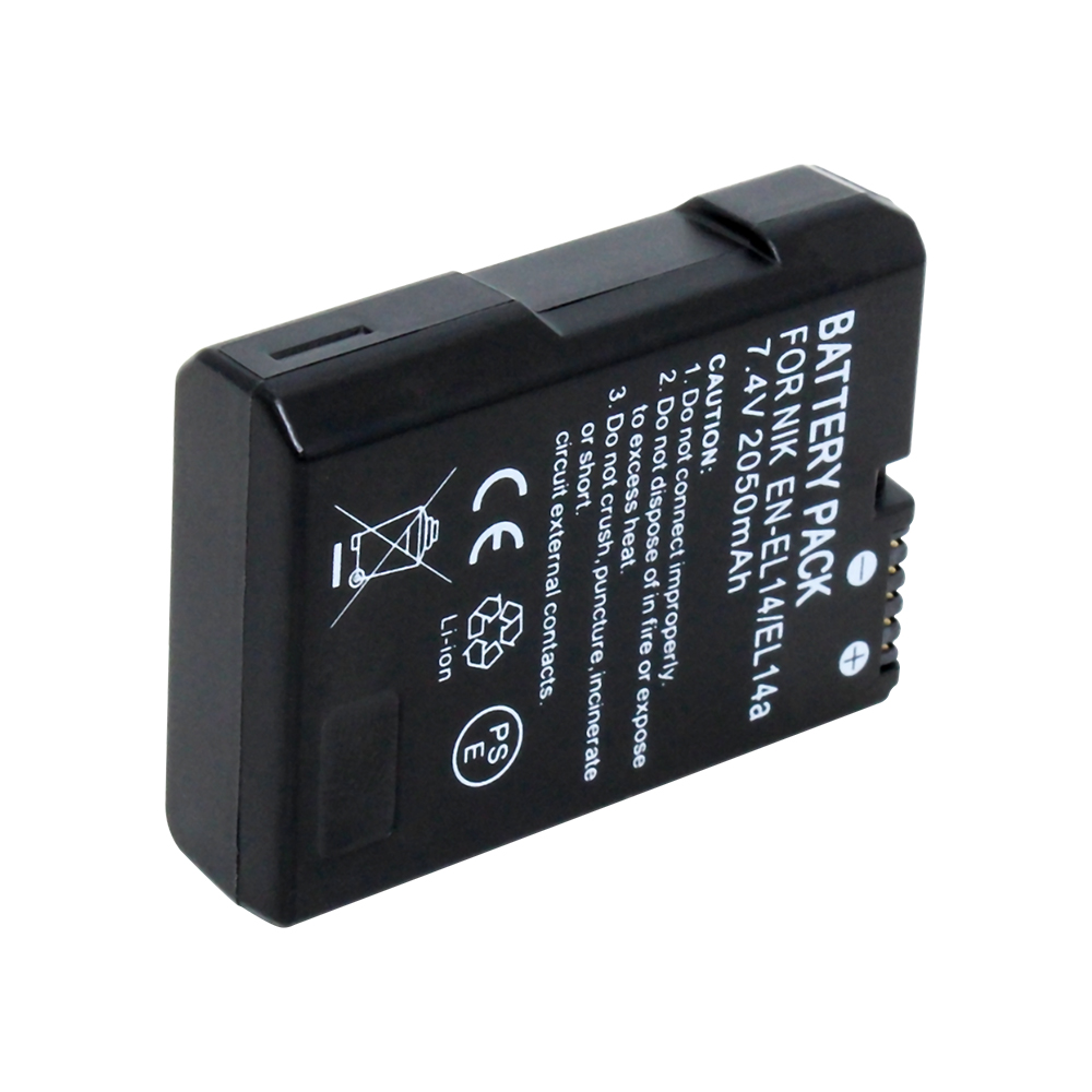 7,4 V 2050mAh литиевая батарея EN-EL14 EN-EL14a для Nikon D3100 D3200 D5100 D5200