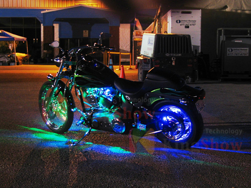 Гибкая светодиодная лента миллионов цветов 12 шт. + 2 шт. RGB 5050 led pod led для мотоцикла с двумя пультами дистанционного управления музыкой syn контроллер комплект для светодиодной лампы для мотоцикла