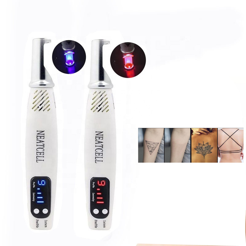 Neatcell CE FCC 100- 240V Tattoo Spots Melanin Mole Removal Device Mini Picosecond laser pen