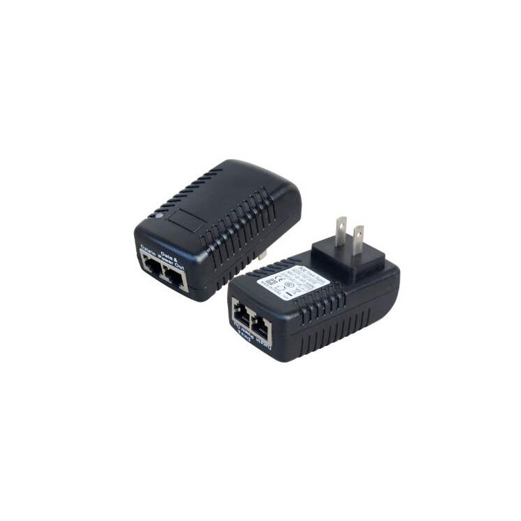 Адаптер питания power over Ethernet высокого качества, 24 В, 2 вилки, 3 вилки, 100 Мбит/с, Инжектор PoE для США, ЕС, Великобритании