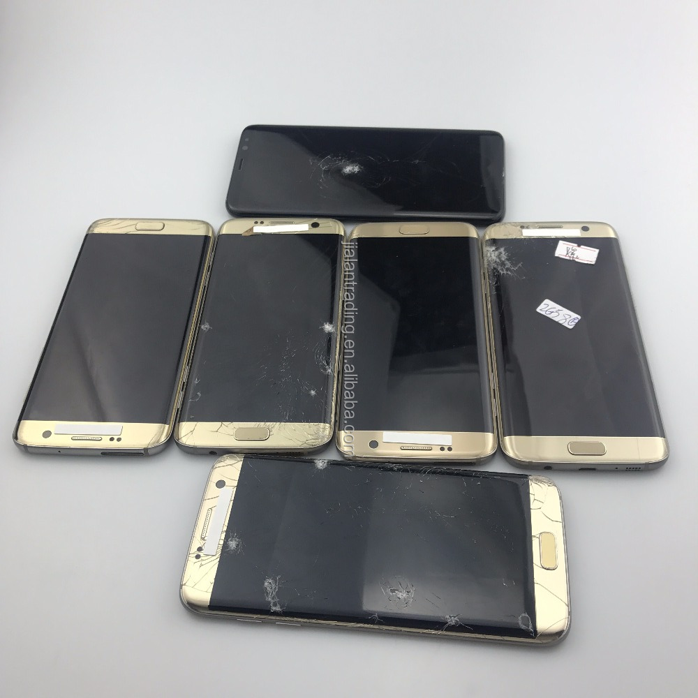 Дисплей и приятный на ощупь, но экран поврежден для samsung S7 S8, тренировка по ремонту плохого экрана с черным пятном