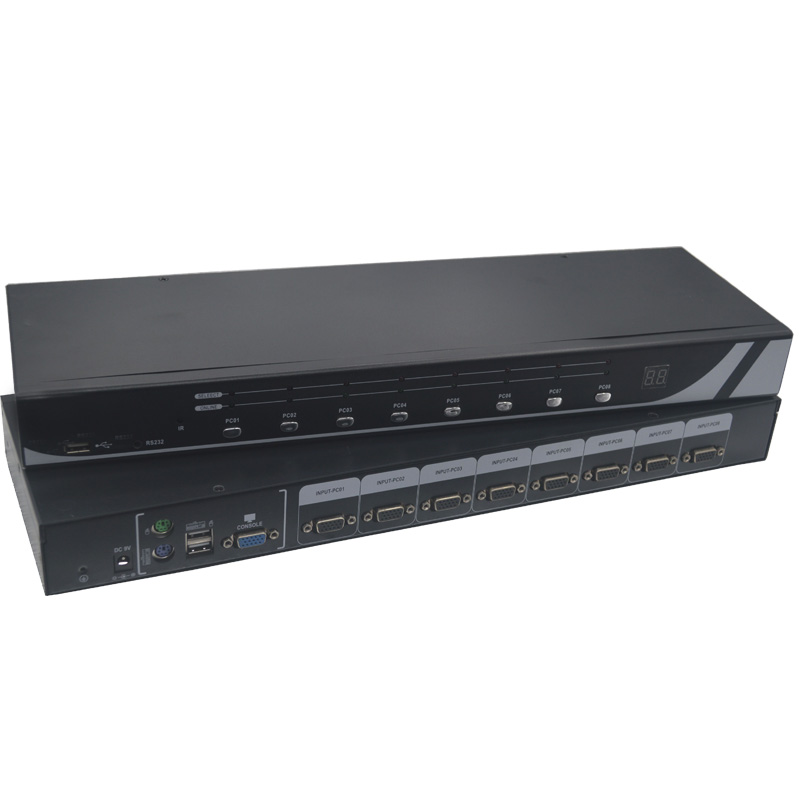 8 портов KVM переключатель USB PS/2 VGA Мышь Клавиатура монитор 8x6 футов Кабели и адаптер