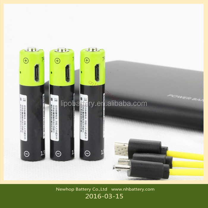 2016 новый дизайн AAA в awh Ni-MH USB перезаряжаемая литиевая батарея