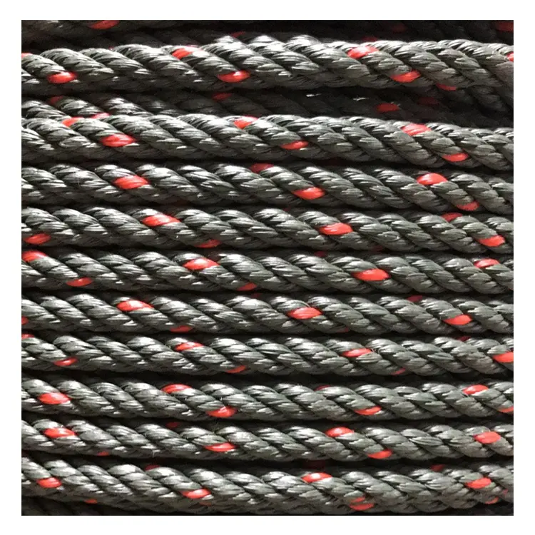 3 Strand High Quality PP PE NYLON Twisted rope 18mm for sale
