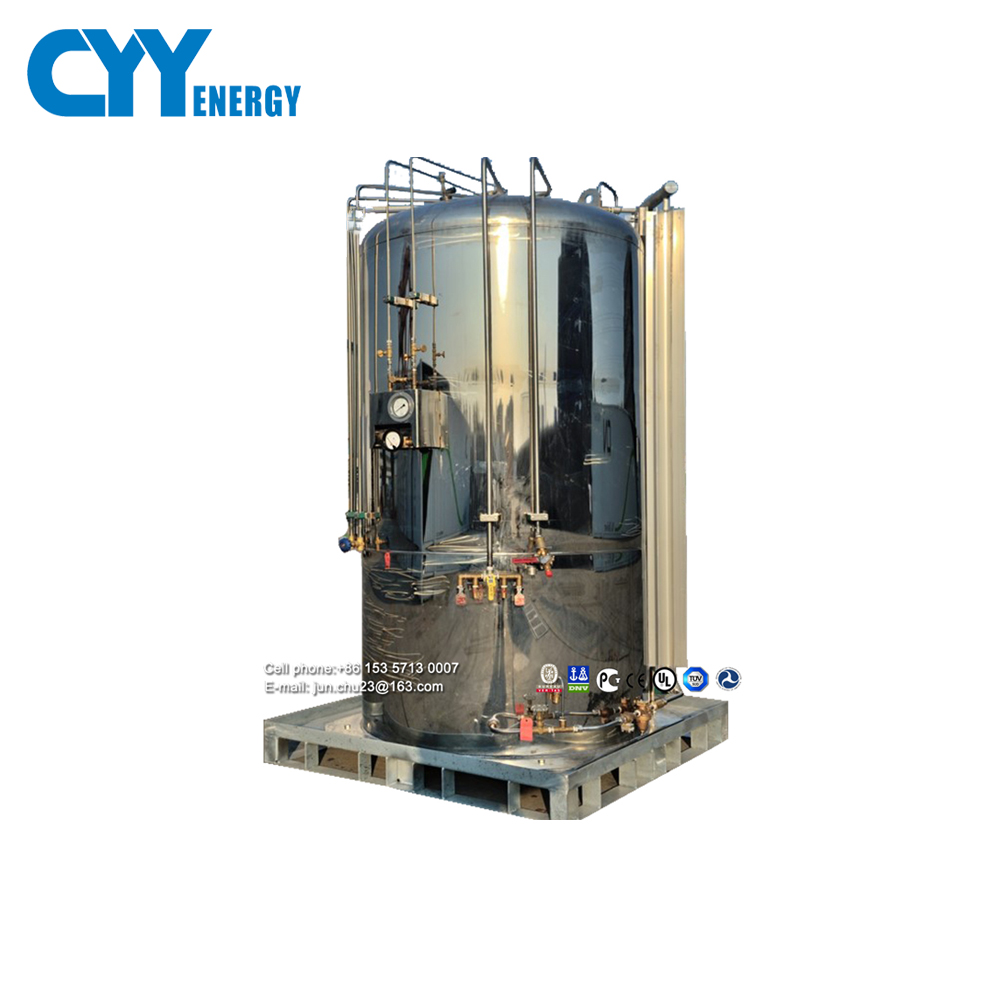 1000л высококачественные криогенные жидкие резервуары для LOX LIN LAR LNG LCo2