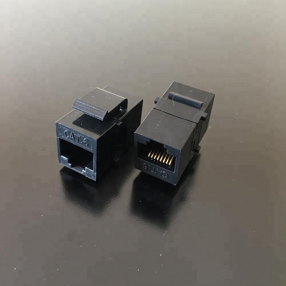 Соединитель Keystone Cat6 RJ45 с коротким корпусом, разъем «Мама-мама»