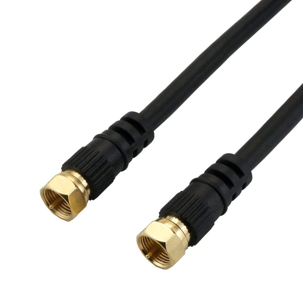 Быстрая F штекер Экранированный белый RG6 кабель с более делений диафрагмы с разъемами «Мама» и «папа» коаксиальный кабель