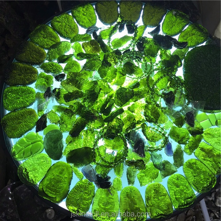 Ожерелье из натурального камня Moldavite, подвеска для украшения