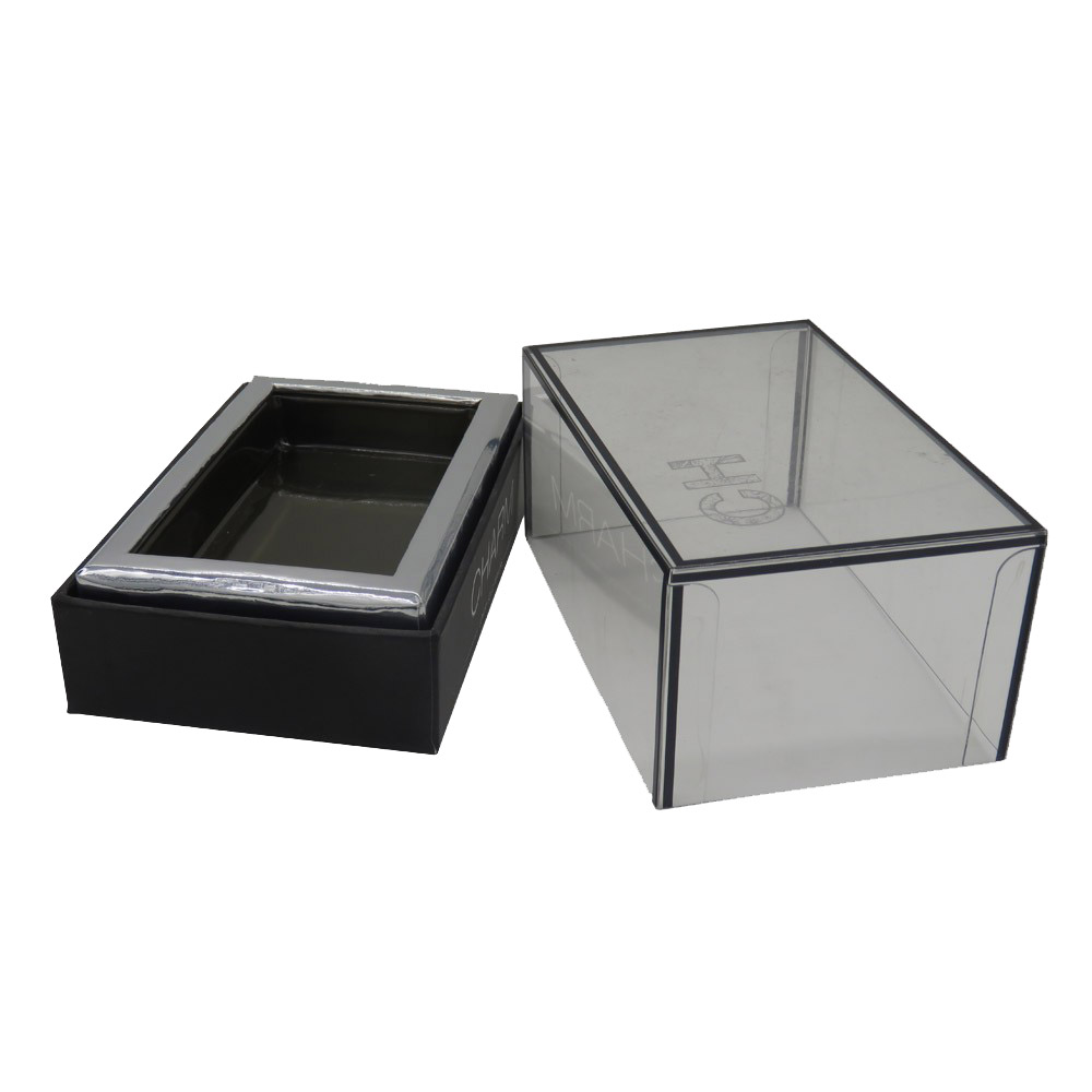 with clear cover beauty gift packaging skin care cream paper box