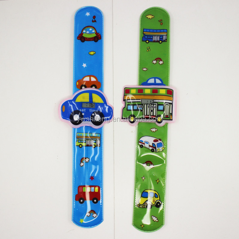 Hot selling pvc kids slap watch at cheap party decoration