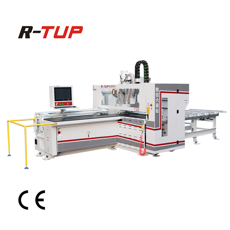 T-126 cnc Древесины Горизонтальные/мульти расточные машины для 5 сторон