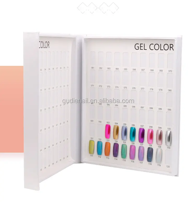 BIN Factory Gel nail polish color chart nail chart book