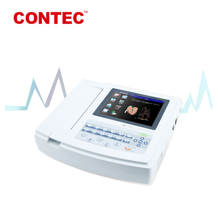 Электрокардиограмма монитор сенсорный экран ЭКГ сканер ЭКГ 1200 г contec