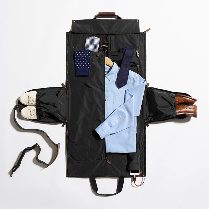 Wholesale Personalised luxury foldable custom weekend duffle bag suit garment bag