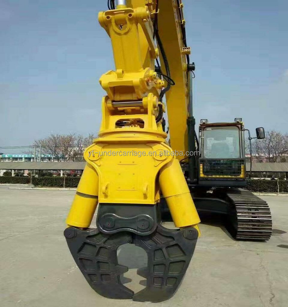 Compact Rotary Hydraulic Crusher Excavator Attachment