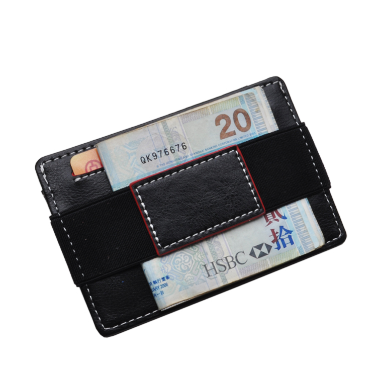 Тонкий минималистичный кошелек унисекс с передним карманом и RFID-блокировкой, кожаный держатель для карт