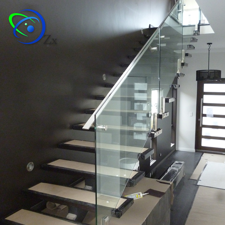 Banisters 304 Stainless Steel Trade Surface Finish Stain Balustrade Stairs Glass And Steel Railings