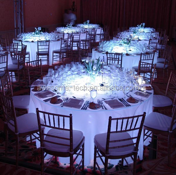 Battery Powered 16 Colors LED Dome Mood Light Base Under Table Lighting For Weddings