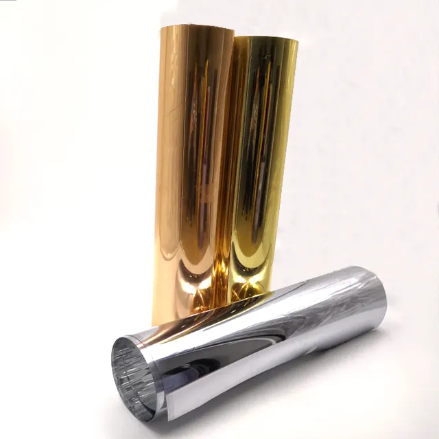 Manufacturer Plastic Golden Metallized PVC Film Roll For Vacuum Forming