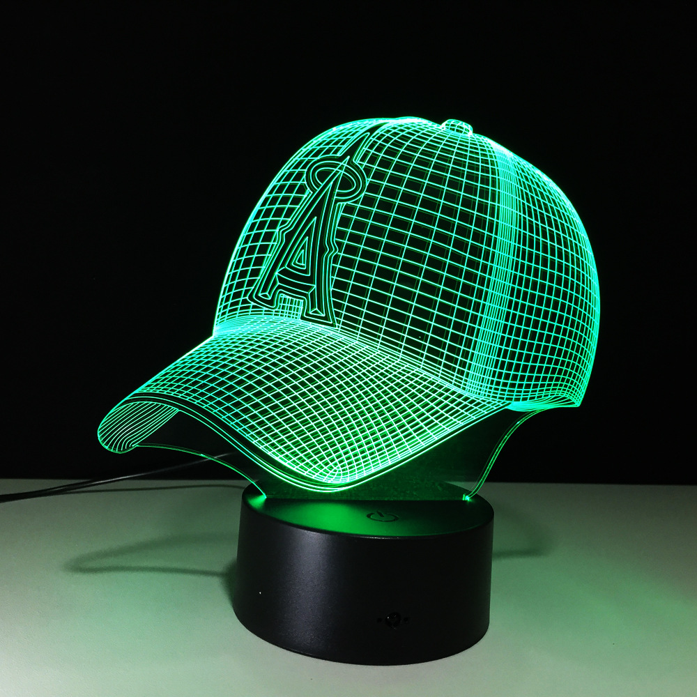 Zogift 3D свет в ночь 7 Изменение цвета сенсорный выключатель настольной лампы