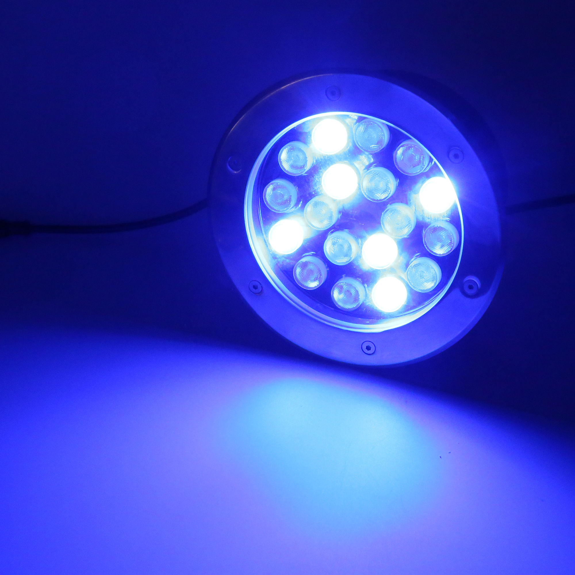 Высококачественный светодиодный подземный мини-светильник RGB DMX светодиодный уличный подземный светильник 9x1 Вт, 9 Вт Заземленный светодиодный светильник для мощения