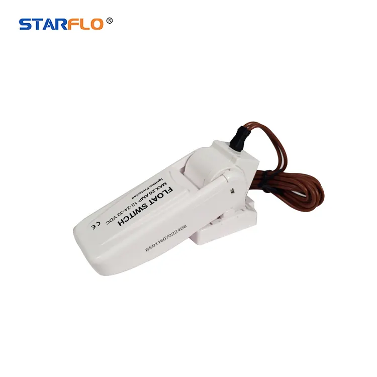 Проверенный поставщик STARFLO, электрический датчик уровня воды 12 В 24 В, микро Поплавковый выключатель для погружного насоса 12 В