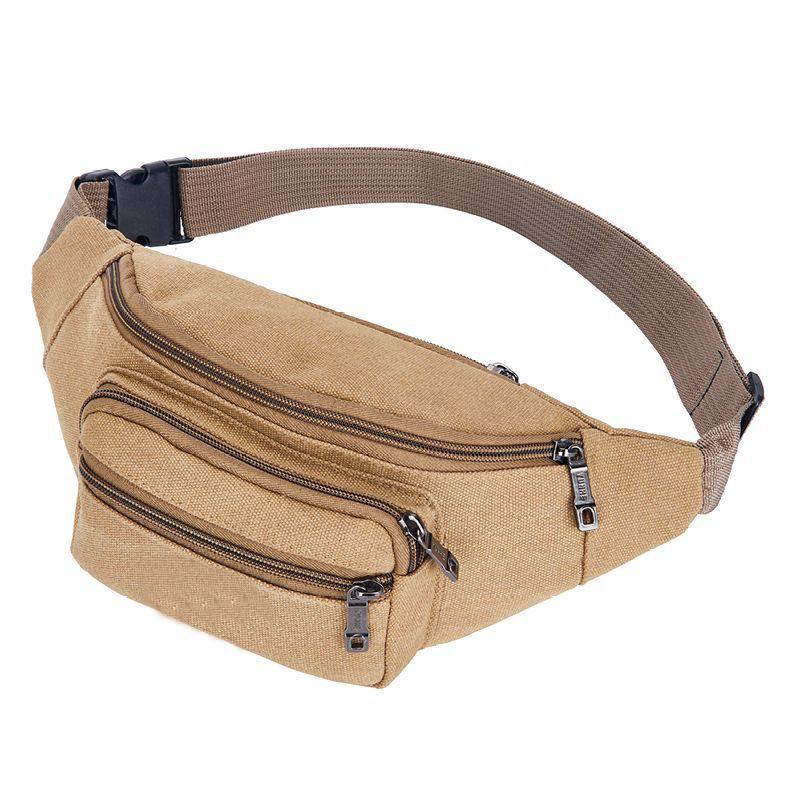 2020 New Design Customized Logo Canvas Cross Body Mini Bags Sport Outdoor Waist Bags