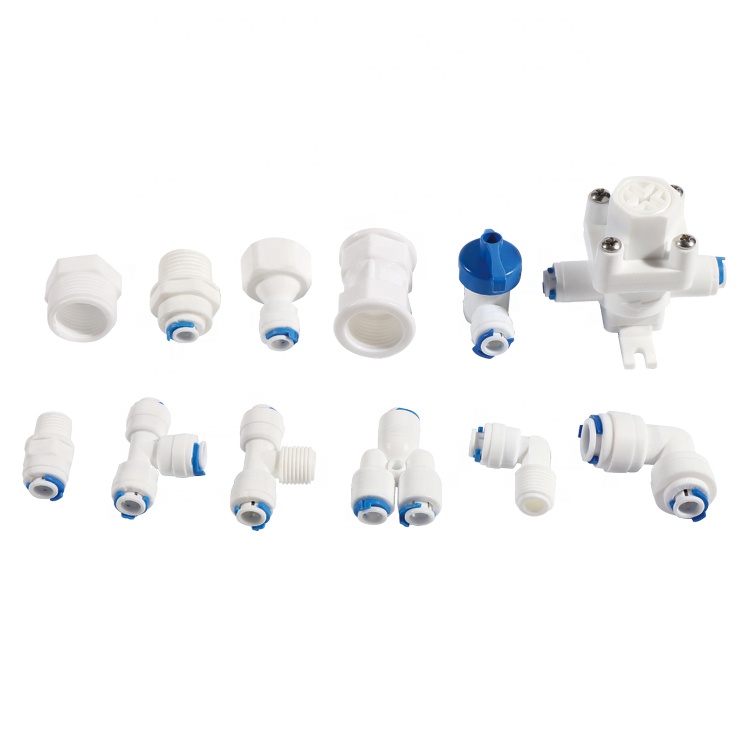 SEA RO станок 1/4 "1/2'' 3/8 ''быстрое соединение фитинги для труб пластиковый водяной диспенсер клапан соединитель для труб