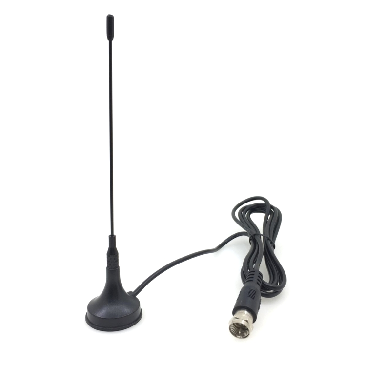 Комнатная Магнитная ТВ-антенна DVB-T со штекером F, цифровая ТВ-антенна с магнитным основанием для портативного устройства