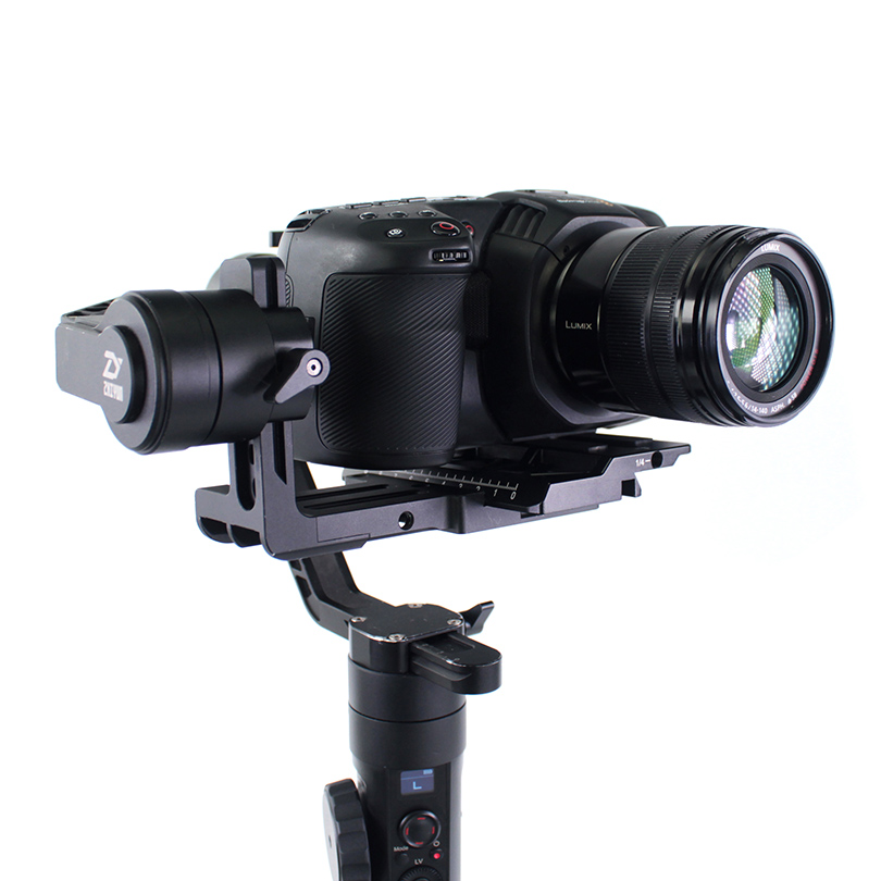 Zhiyun crane2 шарнирная офсетная пластина для камеры blackmagic карманная Кинокамера 4k камера с manfrotto 501 ласточкин хвост