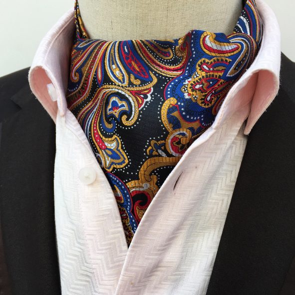 Новый мульти Пейсли Мужская Cravat Luxury Ascot
